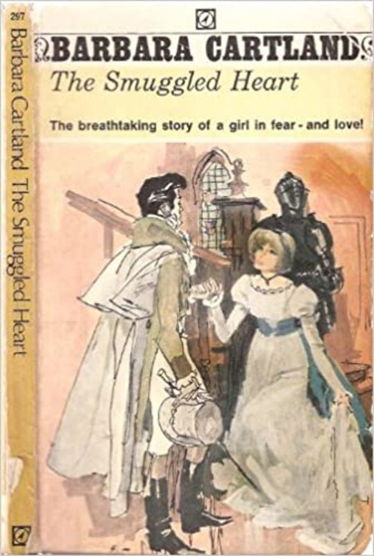 Book cover for "Smuggled Heart" by Barbara Cartland