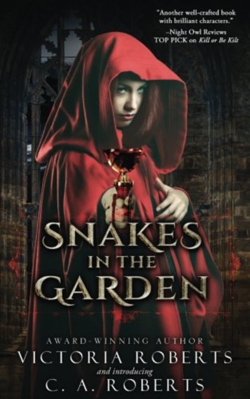Book cover for "Snakes in the Garden" by Victoria Roberts