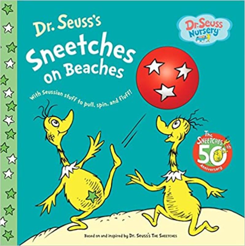 Book cover for "Sneetches on Beaches" by Dr. Seuss