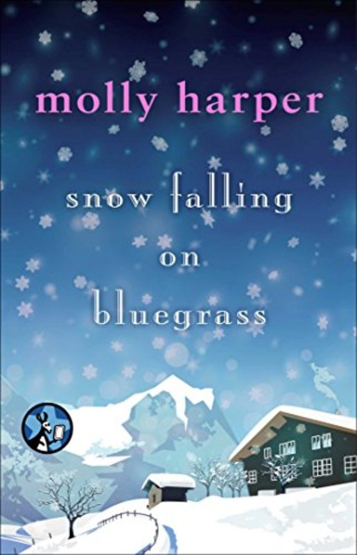 Book cover for "Snow Falling on Bluegrass" by Molly Harper