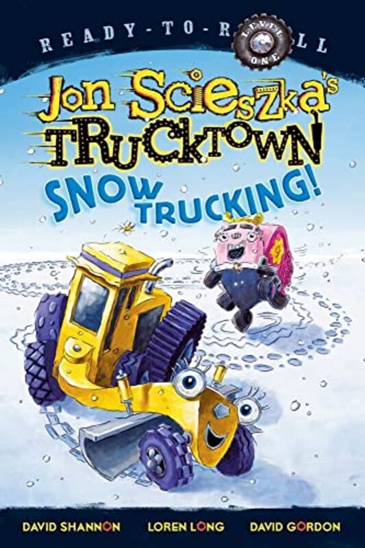 Book cover for "Snow Trucking!" by Jon Scieszka
