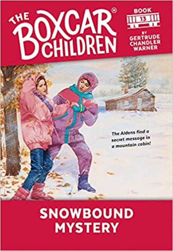 Book cover for "Snowbound Mystery" by Gertrude Chandler Warner