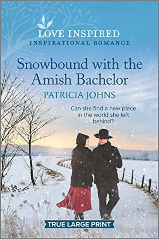 Book cover for "Snowbound with the Amish Bachelor" by Patricia Johns