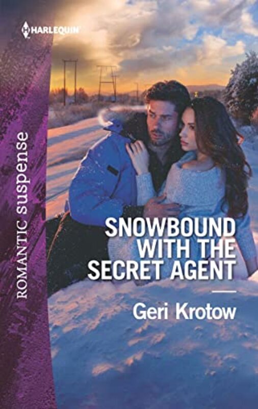 Book cover for "Snowbound with the Secret Agent" by Geri Krotow