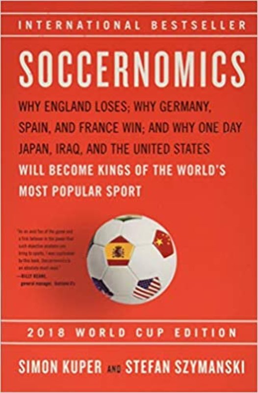 Book cover for "Soccernomics" by Simon Kuper