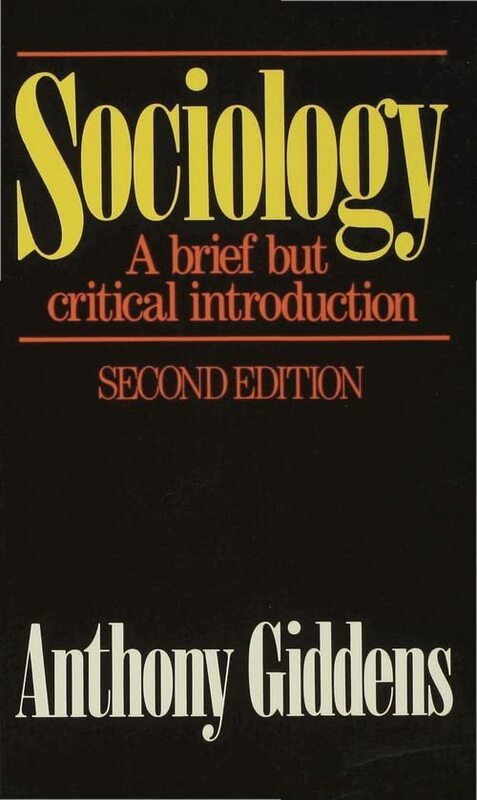 Book cover for "Sociology: A brief but critical introduction" by Anthony Giddens