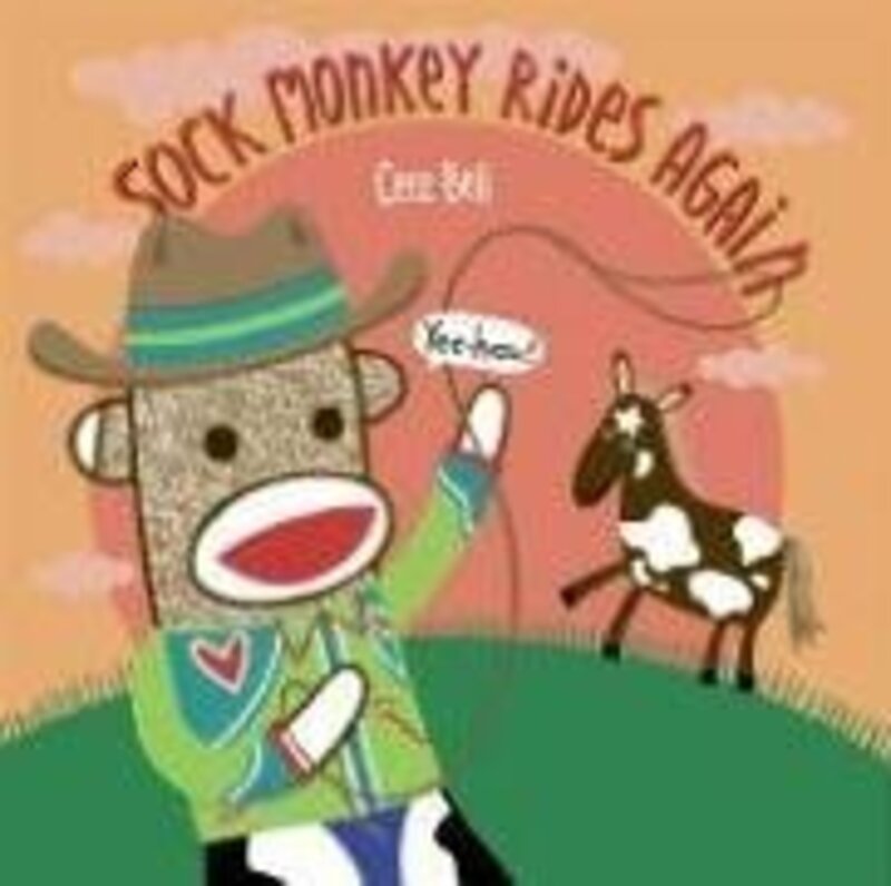 Book cover for "Sock Monkey Rides Again" by Cece Bell