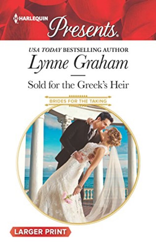 Book cover for "Sold for the Greek's Heir" by Lynne Graham