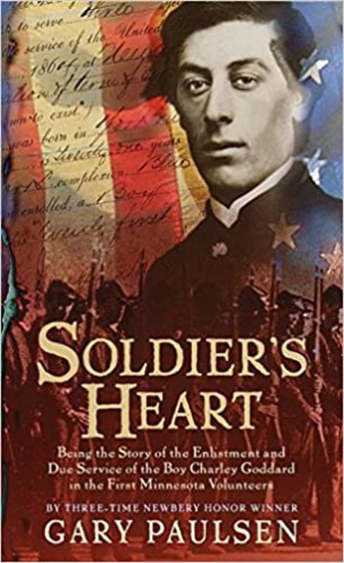 Book cover for "Soldier's Heart" by Gary Paulsen