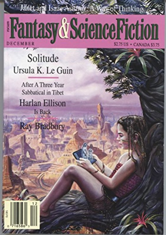 Book cover for "Solitude (in F&SF)" by Ursula K Le Guin
