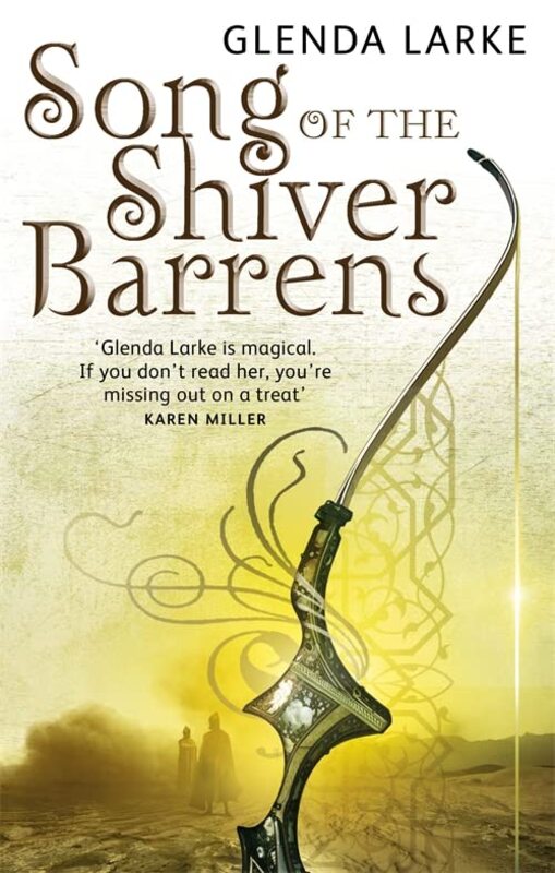 Book cover for "Song of the Shiver Barrens" by Glenda Larke