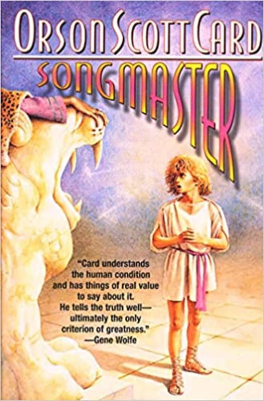 Book cover for "Songmaster" by Orson Scott Card