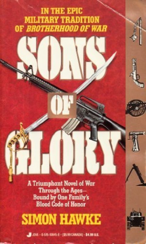Book cover for "Sons Of Glory" by Simon Hawke