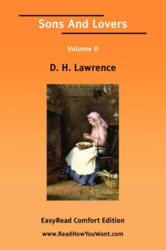 Book cover for "Sons and Lovers Volume II" by DH Lawrence