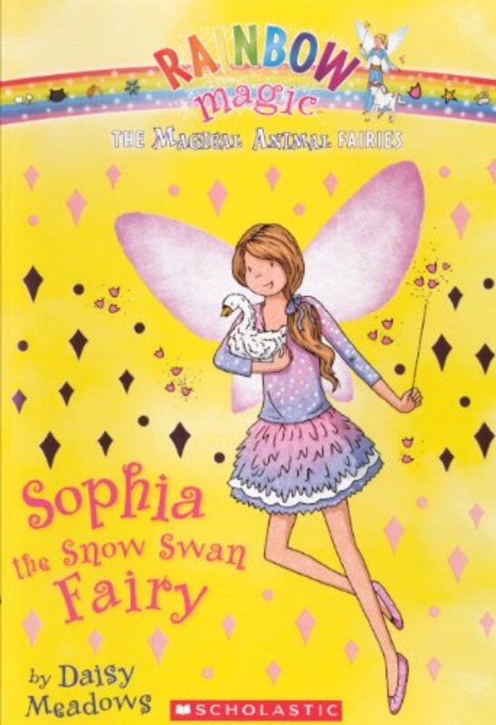 Book cover for "Sophia the Snow Swan Fairy" by Daisy Meadows