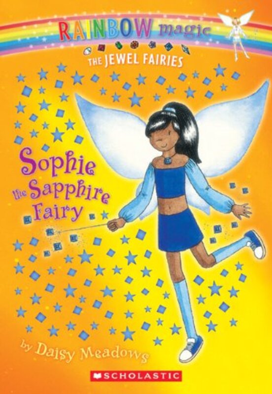 Book cover for "Sophie the Sapphire Fairy" by Daisy Meadows