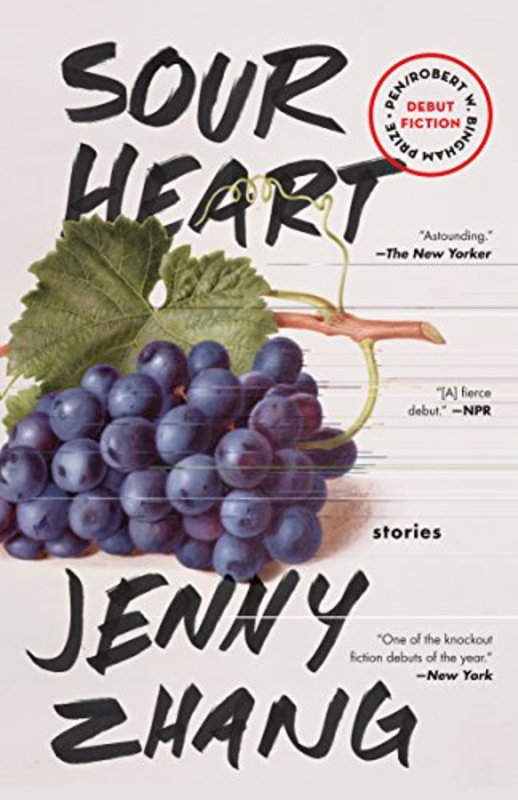 Book cover for "Sour Heart" by Jenny Zhang
