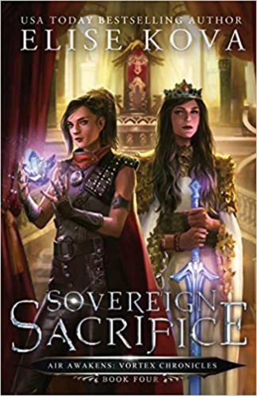 Book cover for "Sovereign Sacrifice" by Elise Kova