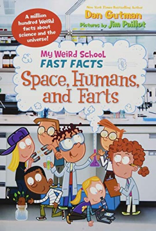 Book cover for "Space, Humans, and Farts" by Dan Gutman