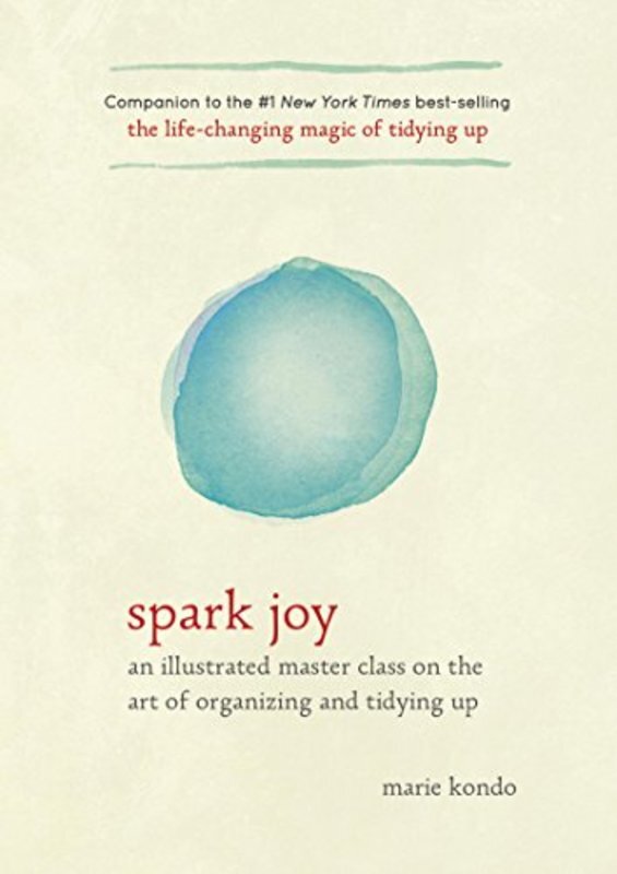 Book cover for "Spark Joy" by Marie Kondo