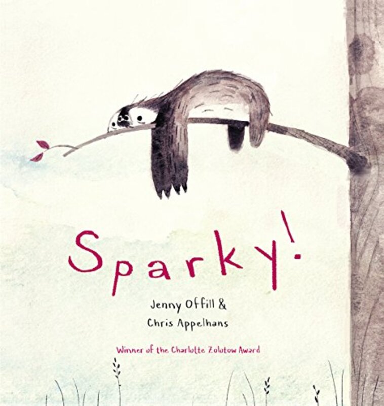 Book cover for "Sparky!" by Jenny Offill