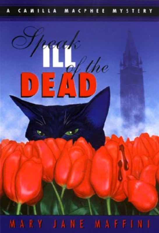 Book cover for "Speak Ill of the Dead" by Victoria Abbott