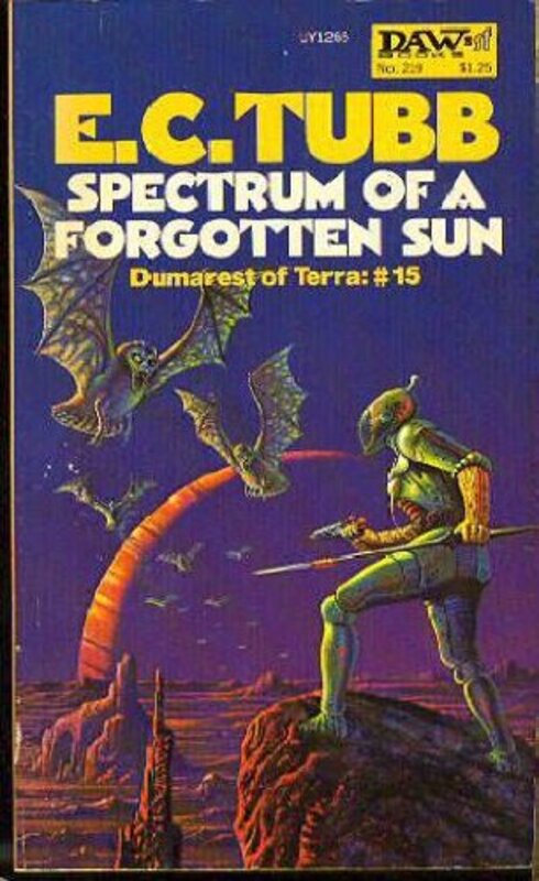 Book cover for "Spectrum of a Forgotten Sun" by EC Tubb