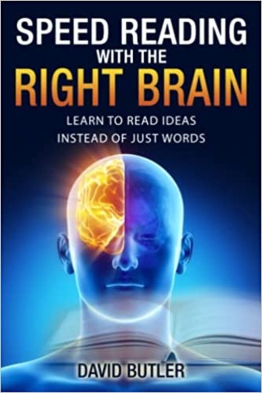 Book cover for "Speed Reading with the Right Brain" by David Butler