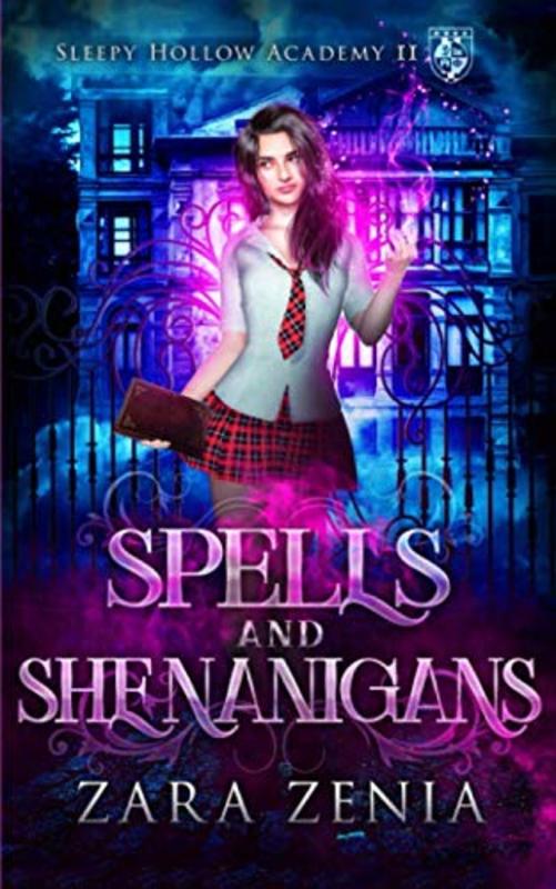Book cover for "Spells and Shenanigans" by Zara Zenia