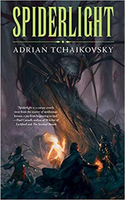 Book cover for "Spiderlight" by Adrian Tchaikovsky