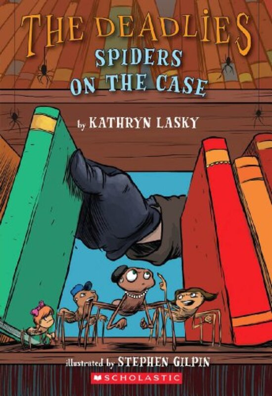 Book cover for "Spiders on the Case" by Kathryn Lasky