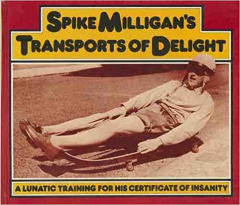 Book cover for "Spike Milligan's Transports of Delight" by Spike Milligan