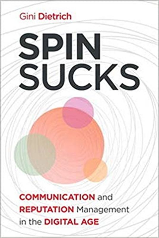 Book cover for "Spin Sucks" by Gini Dietrich