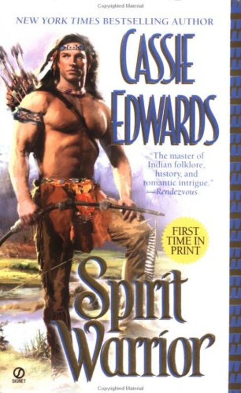 Book cover for "Spirit Warrior" by Cassie Edwards