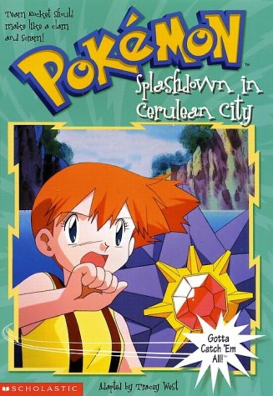 Book cover for "Splashdown in Cerulean City" by Tracey West