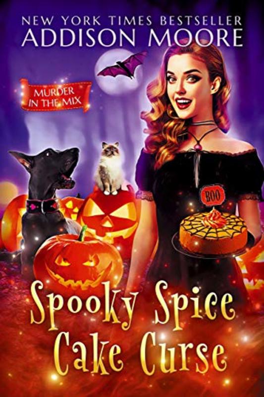 Book cover for "Spooky Spice Cake Curse" by Addison Moore