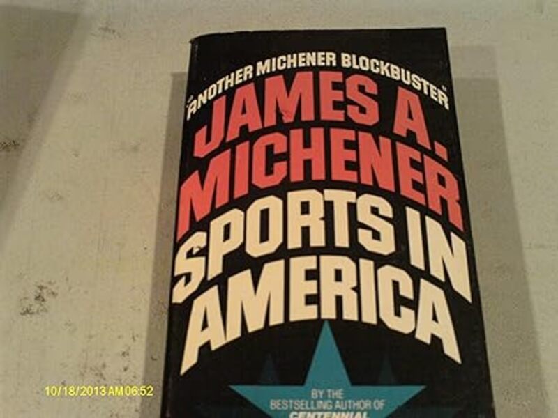 Book cover for "Sports in America" by James A. Michener