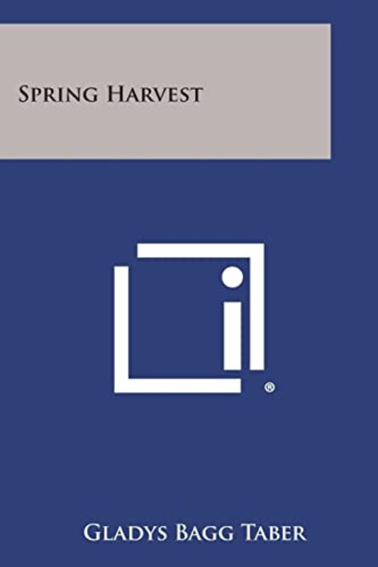 Book cover for "Spring Harvest" by Gladys Taber