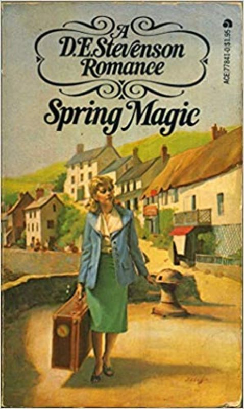 Book cover for "Spring Magic" by D. E. Stevenson