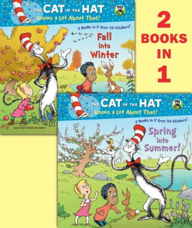 Book cover for "Spring into Summer!/Fall into Winter!" by Tish Rabe