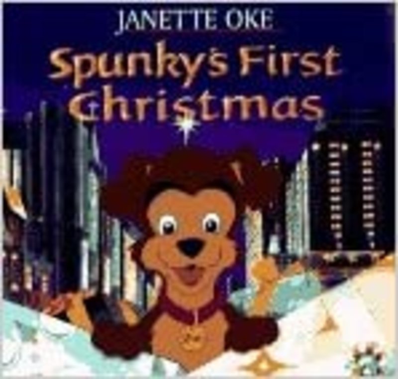 Book cover for "Spunky's First Christmas" by Janette Oke