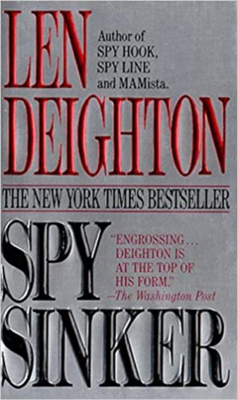 Book cover for "Spy Sinker" by Len Deighton