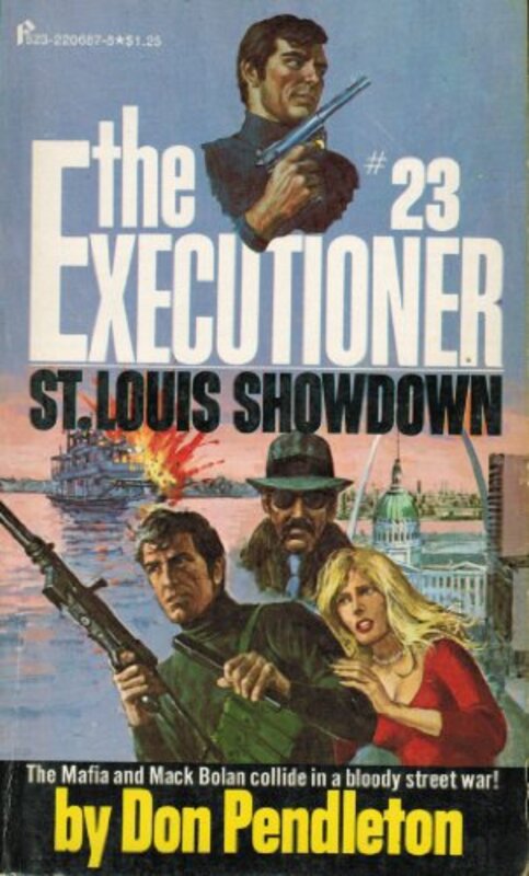 Book cover for "St. Louis Showdown" by Don Pendleton