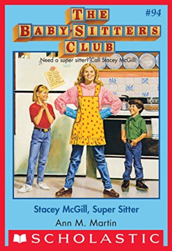 Book cover for "Stacey McGill, Super Sitter" by Ann M. Martin