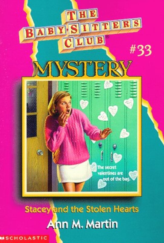 Book cover for "Stacey and the Stolen Hearts" by Ann M Martin