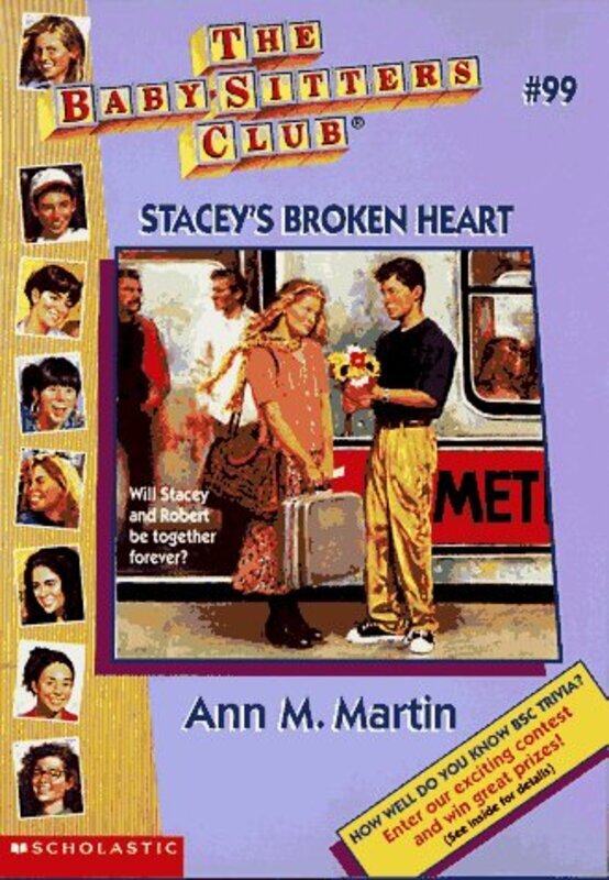 Book cover for "Stacey's Broken Heart" by Ann M Martin