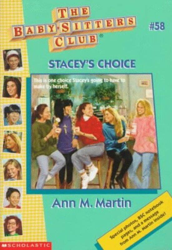 Book cover for "Stacey's Choice" by Ann M Martin