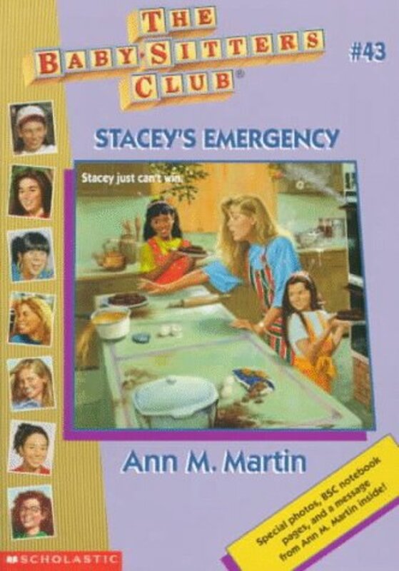 Book cover for "Stacey's Emergency" by Ann M Martin