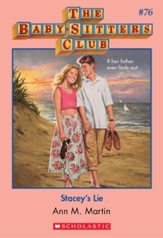 Book cover for "Stacey's Lie" by Ann M. Martin