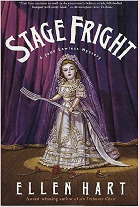 Book cover for "Stage Fright" by Ellen Hart